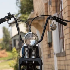 TC Bros. 7/8" Ape Hanger Handlebars - 12" Black Powdercoated -Maxima Store 0b2a9175