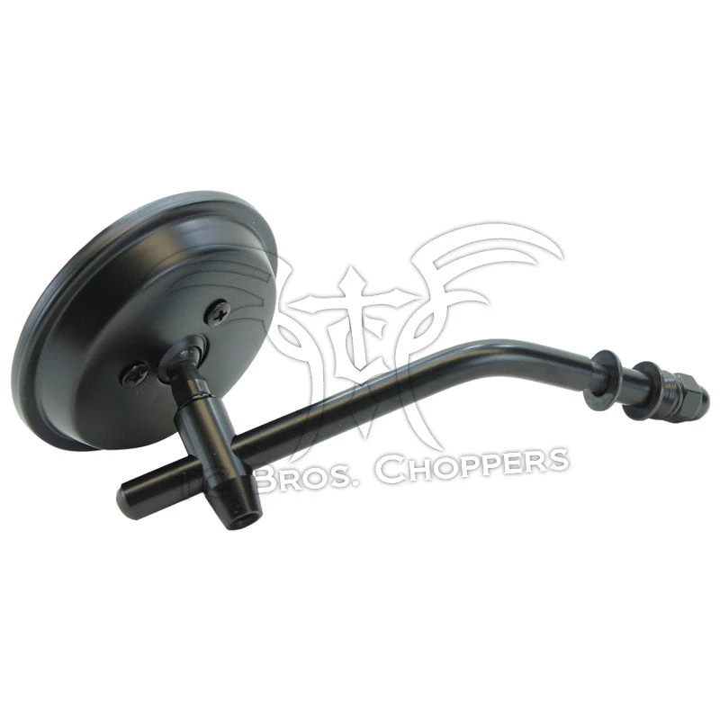 Black 3" Mini Mirror (Fits All Harley 1965-Later Lever Mount Left Or Right Side) 8 Black 3" Mini Mirror (Fits All Harley 1965-Later Lever Mount Left Or Right Side) - Image 6