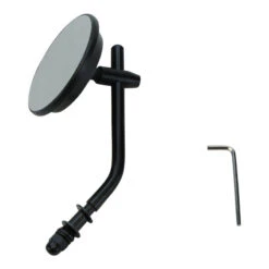 Black 3" Mini Mirror (Fits All Harley 1965-Later Lever Mount Left Or Right Side) 11 Black 3" Mini Mirror (Fits All Harley 1965-Later Lever Mount Left Or Right Side) -Maxima Store 101 0099b 1 1