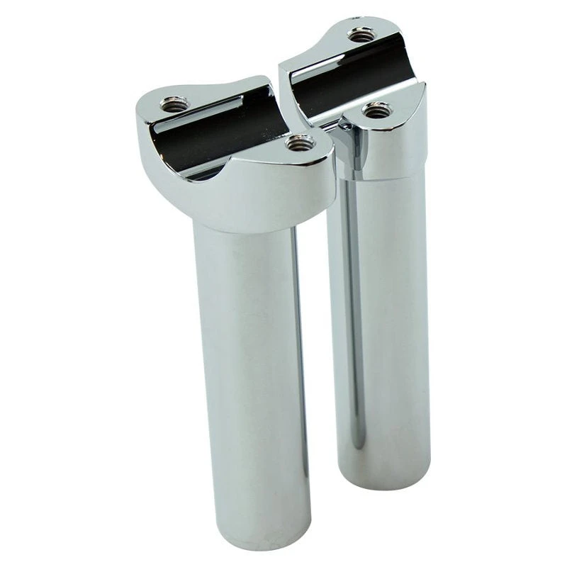 5.5" Chrome Forged Handlebar Risers For Harley 3 5.5" Chrome Forged Handlebar Risers For Harley
