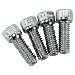 Replacement Handlebar Clamp Bolts For Harley Risers - Chrome Plated