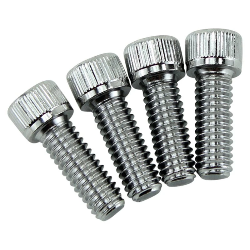 Replacement Handlebar Clamp Bolts For Harley Risers - Chrome Plated 3 Replacement Handlebar Clamp Bolts For Harley Risers - Chrome Plated