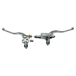 Moto Iron 1" Handlebar Control Kit Chrome Master Cylinder And Clutch For Harley And Custom -Maxima Store 101 0194
