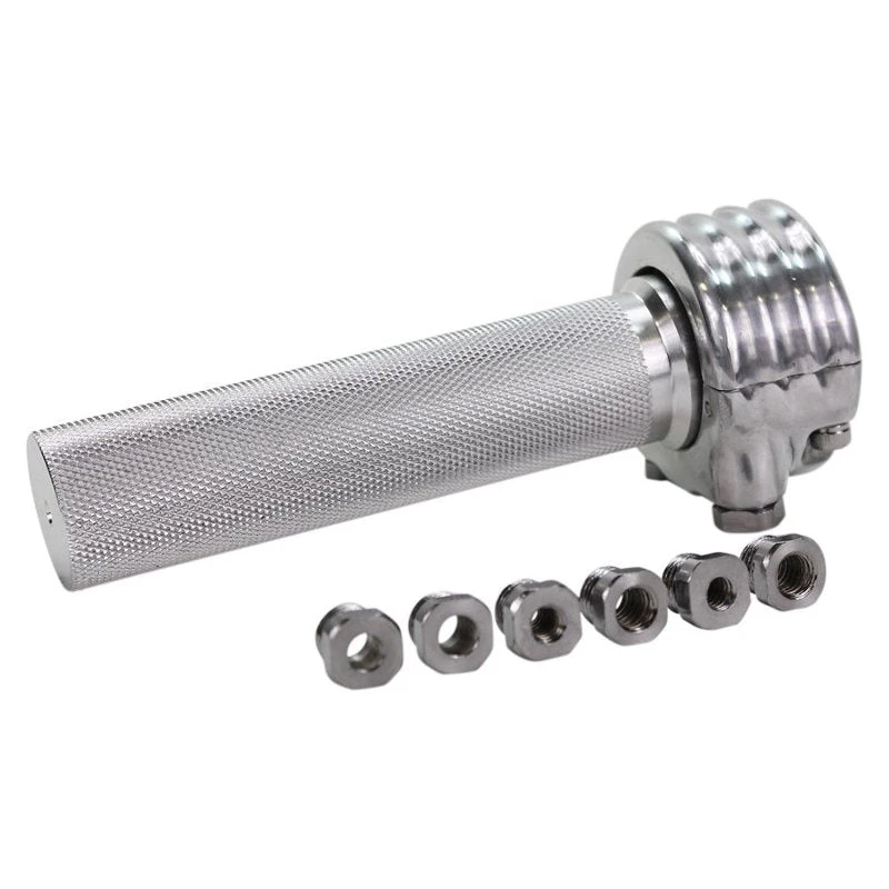 TC Bros. 1" Dual Cable Motorcycle Throttle - Polished 3 TC Bros. 1" Dual Cable Motorcycle Throttle - Polished