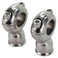 TC Bros. 2" Classic Stainless Risers For 1" Diameter Handlebars