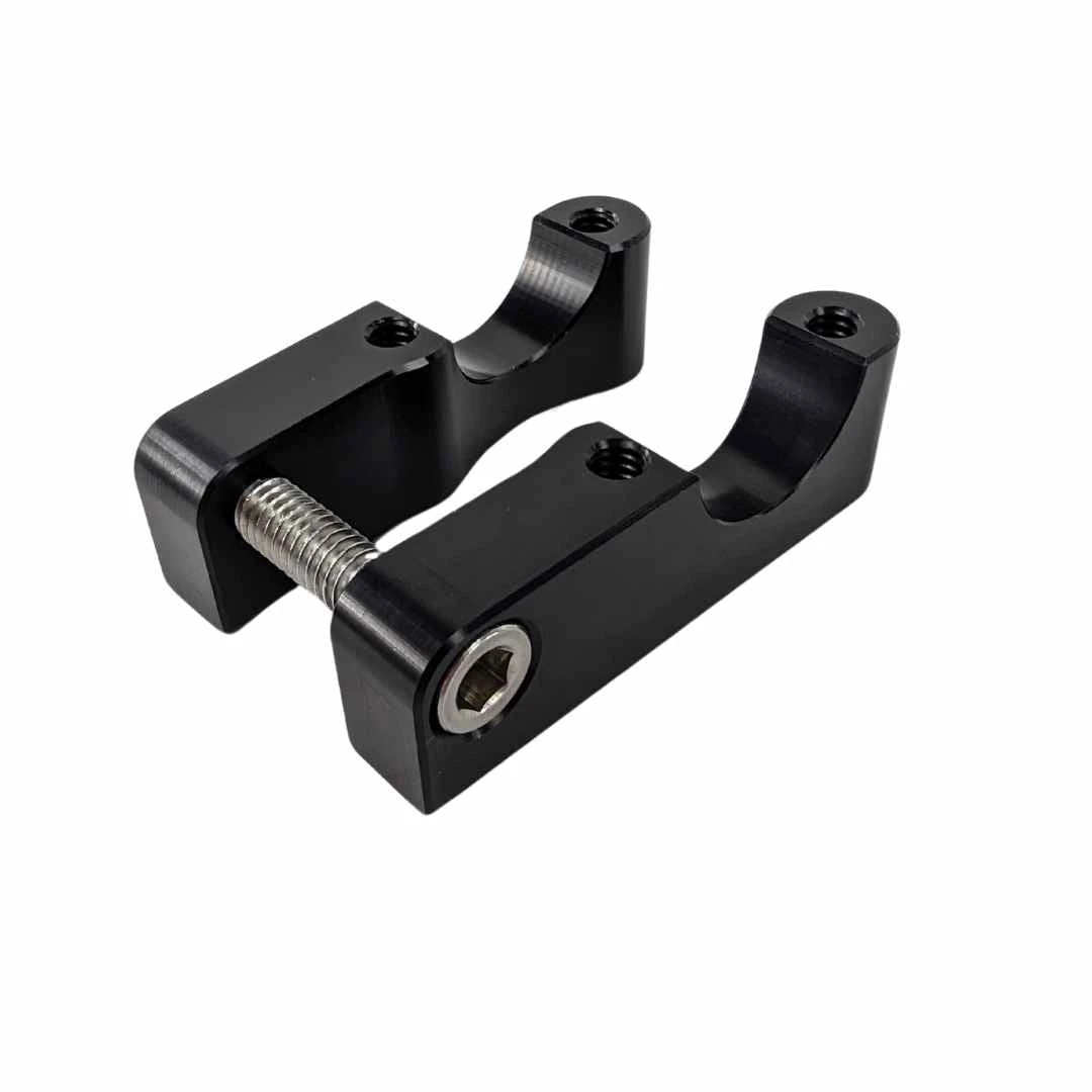 Gauge Relocation Bracket For TC Bros. Pro Series 1-1/8" Modular Risers - Black 3 Gauge Relocation Bracket For TC Bros. Pro Series 1-1/8" Modular Risers - Black