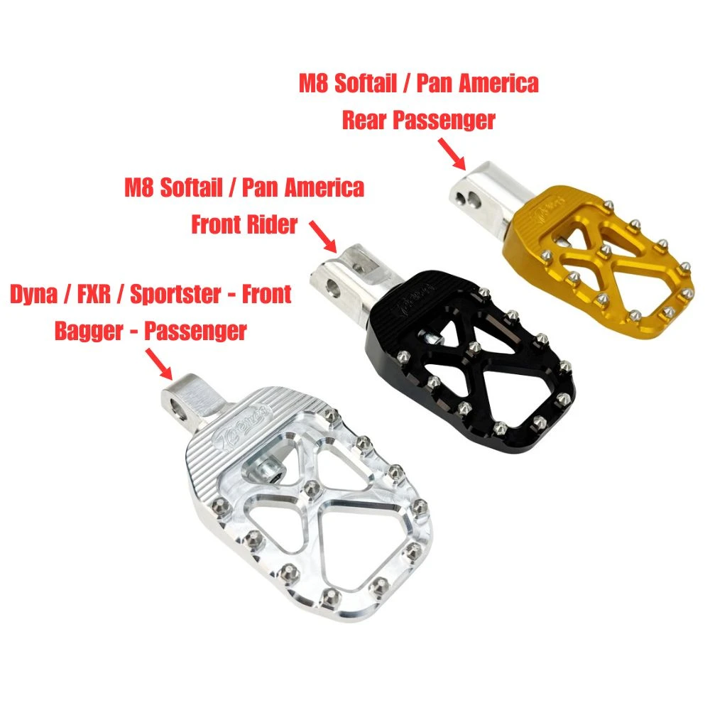 TC Bros. Pro Series MX Foot Pegs For Harley Davidson Models 5 TC Bros. Pro Series MX Foot Pegs For Harley Davidson Models - Image 3