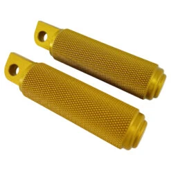TC Bros. Nomad Foot Pegs For Harley Models - Knurled - Gold -Maxima Store 102 0128 3