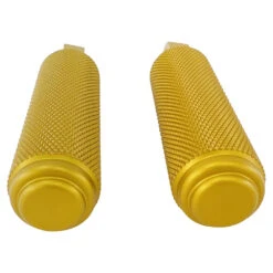 TC Bros. Nomad Foot Pegs For Harley Models - Knurled - Gold -Maxima Store 102 0128 6