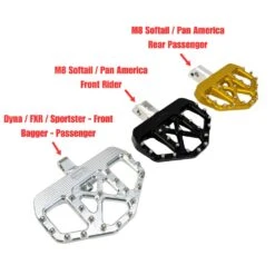 TC Bros. Pro Series MX Mini Floorboards For Harley Davidson Models 24 TC Bros. Pro Series MX Mini Floorboards For Harley Davidson Models -Maxima Store 102 0131 4