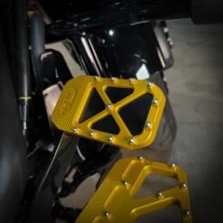 TC Bros. Pro Series MX Brake Pedal Pad For Harley Davidson Bagger Touring Models -Maxima Store 102 0173 MX Brake Pedal Gold G