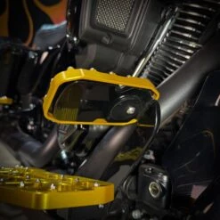 TC Bros. Pro Series MX Brake Pedal Pad For Harley Davidson Bagger Touring Models -Maxima Store 102 0173 MX Brake Pedal Gold Z