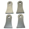 Weld On Steel Mounting Tabs Vintage Style 7 By TC Bros -Maxima Store 104 0041 1