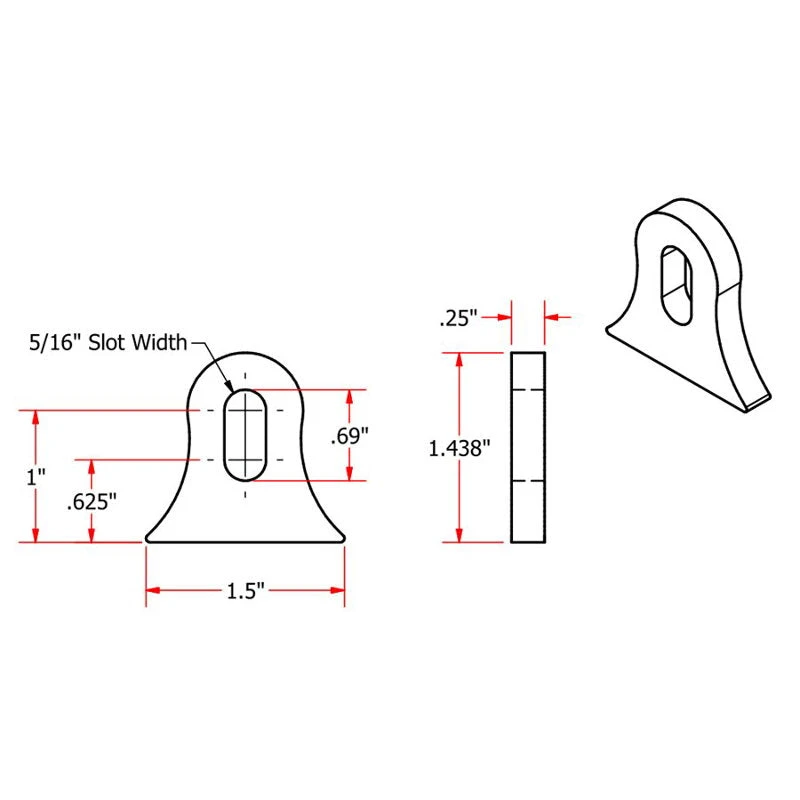 Weld On Steel Mounting Tabs Vintage Style 8 By TC Bros 5 Weld On Steel Mounting Tabs Vintage Style 8 By TC Bros - Image 3