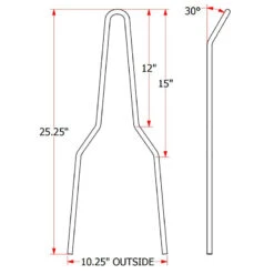 TC Bros. Kickback DIY Sissy Bar Kit -Maxima Store 104 0081.4