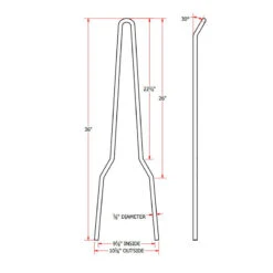 TC Bros. Tall Kickback DIY Sissy Bar Kit -Maxima Store 104 0090 1