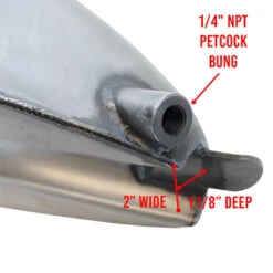 Moto Iron 2.1 Gallon Narrow Sportster Frisco-style Fuel Tank -Maxima Store 105 00129g 1