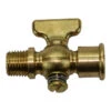 1/4" Brass Petcock With T Handle NPT Male X NPT Female -Maxima Store 105 0061 1 1