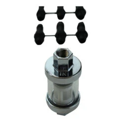 In-Line Glass Fuel Filter For 1/4",5/16"OR 3/8"ID Hose 5 In-Line Glass Fuel Filter For 1/4",5/16"OR 3/8"ID Hose -Maxima Store 105 0085a 1 1