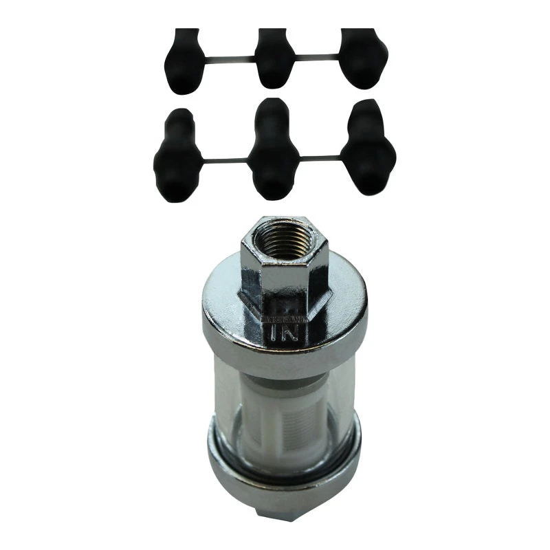 In-Line Glass Fuel Filter For 1/4",5/16"OR 3/8"ID Hose 4 In-Line Glass Fuel Filter For 1/4",5/16"OR 3/8"ID Hose - Image 2