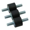 Custom Rubber Isolator Mounts For Battery Boxes, Oil Tanks (5/16-24 3/4" Studs) 3 PACK -Maxima Store 105 0109 1 1