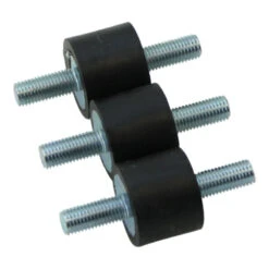 Custom Rubber Isolator Mounts For Battery Boxes, Oil Tanks (5/16-24 3/4" Studs) 3 PACK