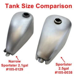 Moto Iron 2.1 Gallon Narrow Sportster Frisco-style Fuel Tank -Maxima Store 105 0129l 1