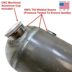 TC Bros 5 Inch Round Pill Style Chopper Oil Tank Universal Fit -Maxima Store 105 0132