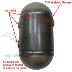 TC Bros 5 Inch Round Pill Style Chopper Oil Tank Universal Fit -Maxima Store 105 0132 c