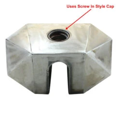 2.2 Gal Flat Prism Chopper Gas Tank -Maxima Store 105 0140c 1