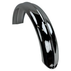 5" Wide Raw Steel Ribbed Bobber Fender - Chrome -Maxima Store 105 0239d