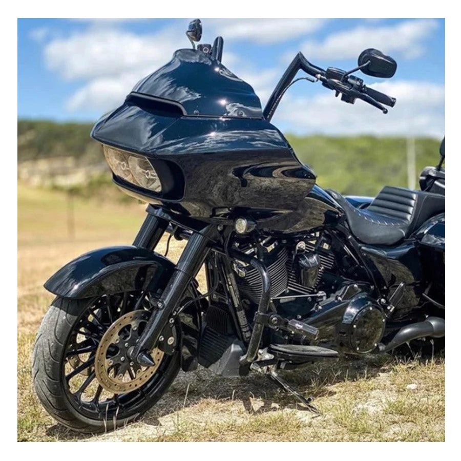 Klockwerks Sport Flare Windshield - 9" - Black - For 2015-2024 FLTR 4 Klockwerks Sport Flare Windshield - 9" - Black - For 2015-2024 FLTR - Image 2