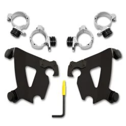 Memphis Shades Trigger Lock Mounting Kit For Dyna Gauntlet Fairing (Black)