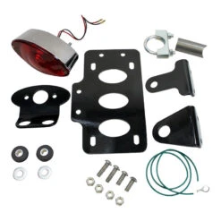 TC Bros. Cat Eye Side Mount Tail Light/License Plate Bracket -Maxima Store 107 0001b 1