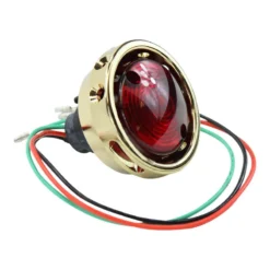 Brass Vintage Drilled Tail Light -Maxima Store 107 0045a 1
