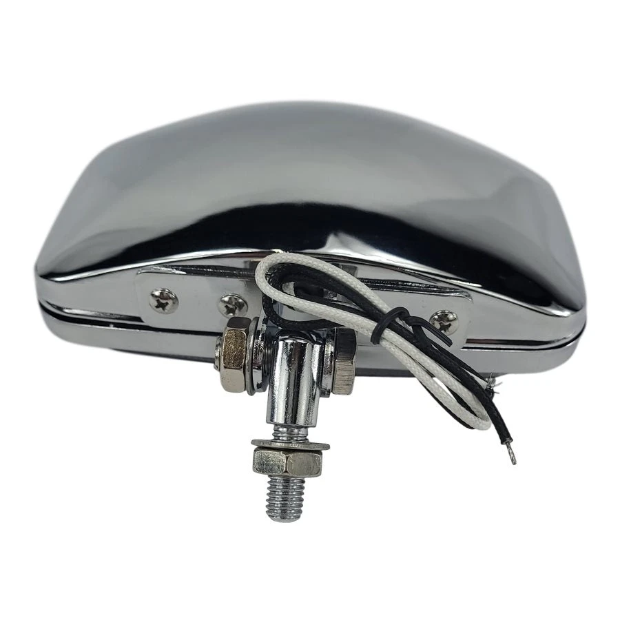 Rectangle Chopper Headlight - Chrome - Clear Lens 5 Rectangle Chopper Headlight - Chrome - Clear Lens - Image 3