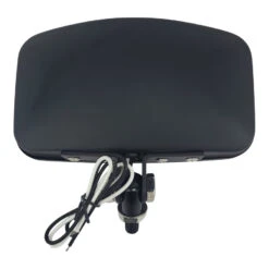 Rectangle Chopper Headlight - Black- Clear Lens -Maxima Store 107 0124 2