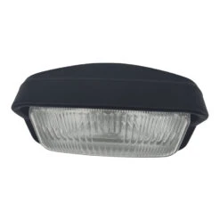 Rectangle Chopper Headlight - Black- Clear Lens -Maxima Store 107 0124 4