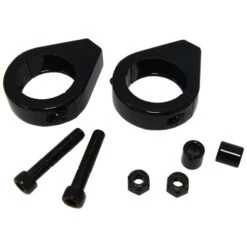 Clamp On Turn Signal Mounts - 41mm Forks - Black