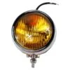 4" Chopper Headlight - Chrome Amber Lens -Maxima Store 107 0134 3 1