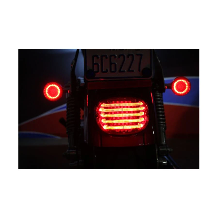 ProBEAM Low Profile LED Taillight For Harley 1999-2024 - Smoke (No License Light) 4 ProBEAM Low Profile LED Taillight For Harley 1999-2024 - Smoke (No License Light) - Image 2