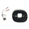 Taillight Baseplate - Black For '73-'98 XL '73-'98 Big Twin '91-'98 Dyna Models -Maxima Store 107 0163