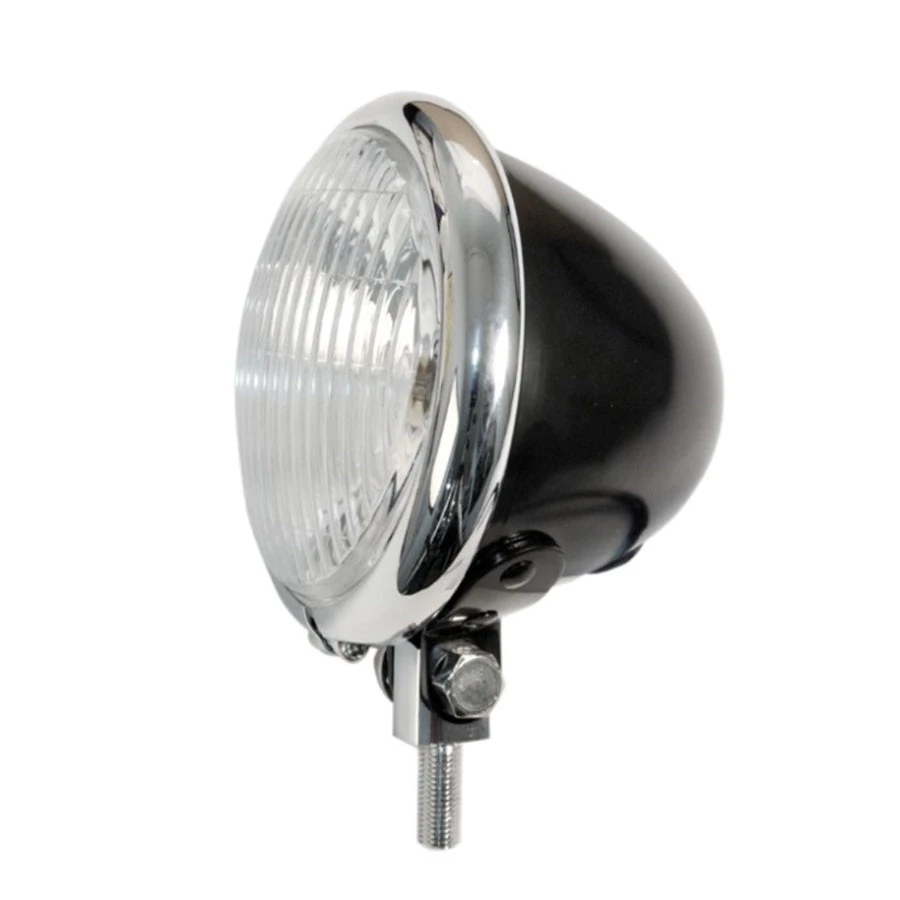 4 1/2" Motorcycle Spotlamp - Black/Chrome 3 4 1/2" Motorcycle Spotlamp - Black/Chrome