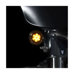 ProBEAM Amber/White Dynamic Ringz Turn Signal Inserts For Harley XL, FX, & FL Models -Maxima Store 107 0171 3