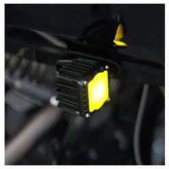 Shark Demon LED Turn Signals - Black W/Yellow Lens - For Harley '15-'24 Road Glide -Maxima Store 107 0178 3