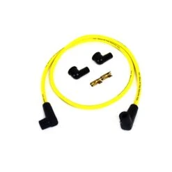 Yellow Suppression Core 7mm Universal Spark Plug Wire Kit - Black Ends -Maxima Store 108 0157b