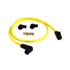 Yellow Suppression Core 7mm Universal Spark Plug Wire Kit - Black Ends -Maxima Store 108 0157c