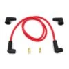Red 7mm Universal Spark Plug Wire Kit - Black Ends -Maxima Store 108 0159