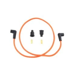 Orange 7mm Universal Spark Plug Wire Kit - Black Ends 8 Orange 7mm Universal Spark Plug Wire Kit - Black Ends -Maxima Store 108 0160b