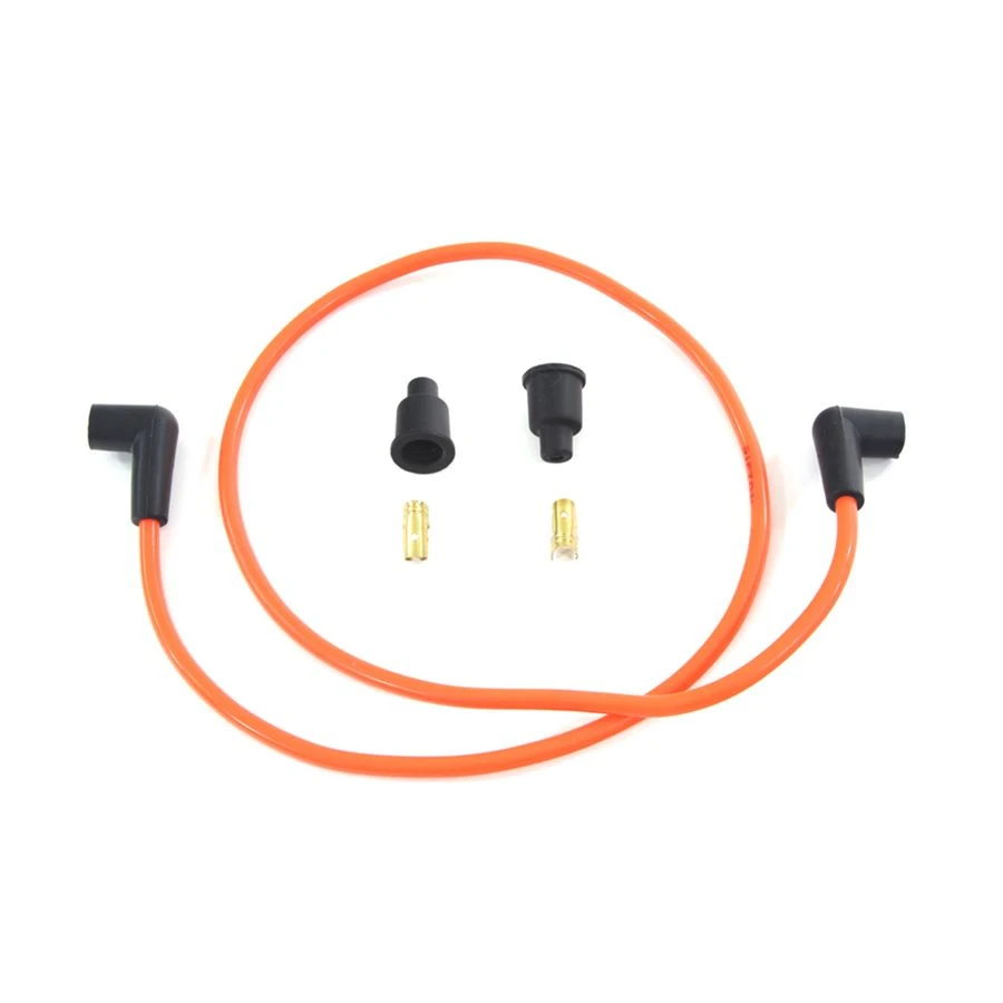 Orange 7mm Universal Spark Plug Wire Kit - Black Ends 6 Orange 7mm Universal Spark Plug Wire Kit - Black Ends - Image 4